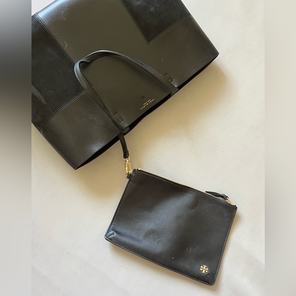 Tory Burch Extra Large Leather & Suede Tote - Picture 5 of 10